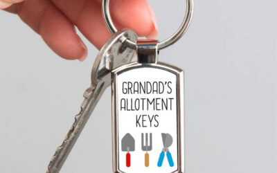 Personalised Allotment Keyring